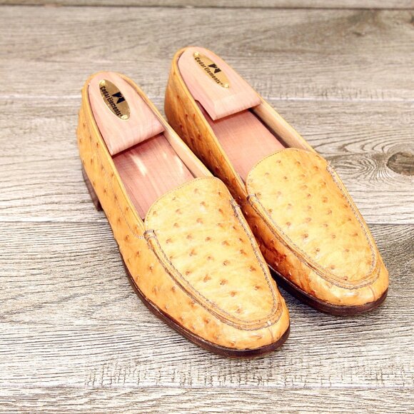 $970 Neiman Marcus GRAVATI Women's 7.5 M Genuine Ostrich * add $15 new Trees